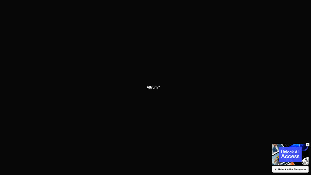 Altrum website preview