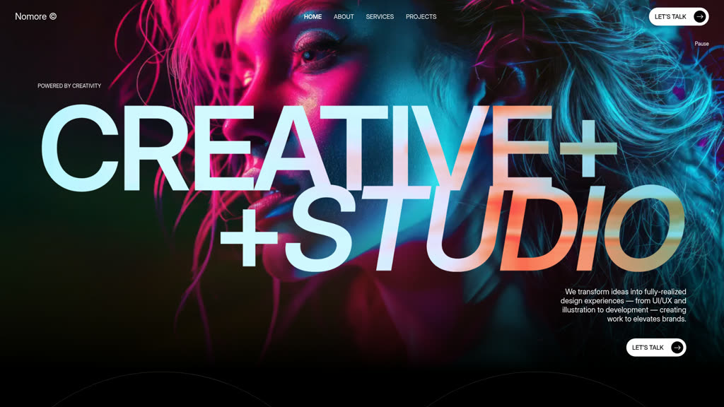 Nomore Agency website preview